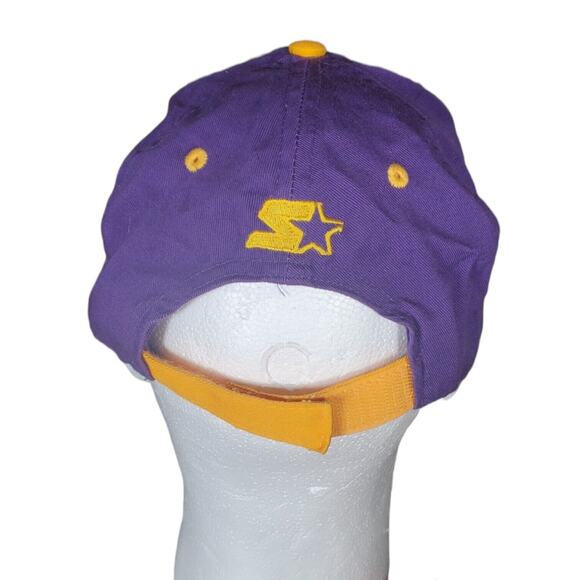 LSU Tigers Starter Baseball Cap Adult Purple Hat  Gold Brim & Embroidery Clean - Picture 3 of 8